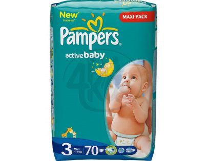 Pampers Active Baby Dry 3 Midi 70ks