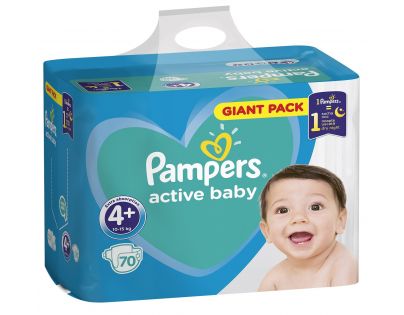 Pampers Active Baby Giant Pack S4+ 70ks
