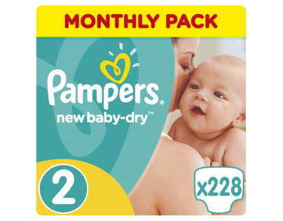 Pampers Active Baby Monthly Box S2 228 ks