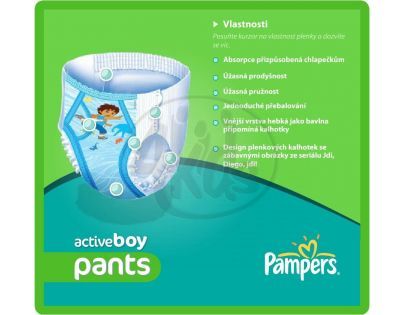 Pampers Active Pants Boy 5 Junior 48ks