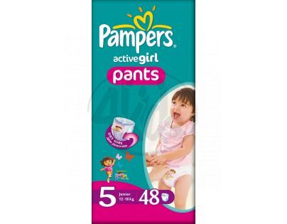 Pampers Active Pants Girl 5 Junior 48ks