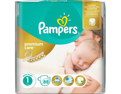 Pampers Premium Care 1 Newborn 88ks