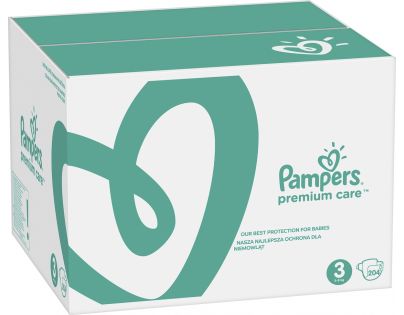 Pampers Premium Care 3 MIDI 204ks 5-9 kg