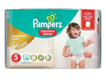 Pampers Premium kalhotkové plenky Value Pack S5 40 ks