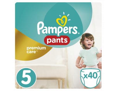 Pampers Premium kalhotkové plenky Value Pack S5 40 ks