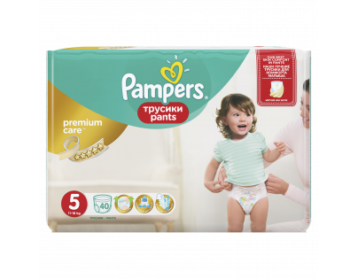 Pampers Premium kalhotkové plenky Value Pack S5 40 ks