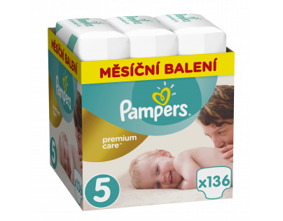 Pampers Premium Care 5 Junior 11-18 kg 136ks