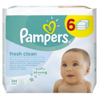 Pampers ubrousky Fresh Clean 6 x 64 ks 2