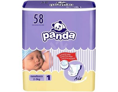 Panda dětské plenky Newborn á 58 ks