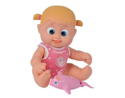 Panenka Bouncin Babies plave s delfínem - Baniel a Bounie Holčička růžová