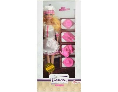 Panenka cukrářka nebo kuchařka s doplňky kloubová 30 cm