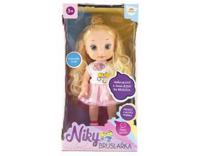 Panenka Niky bruslařka česky mluvící 40 cm - Poškozený obal