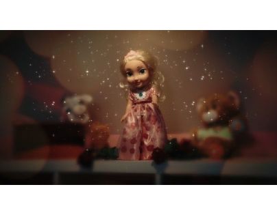 Panenka princezna Růženka plast 35 cm česky mluvící - Poškozený obal