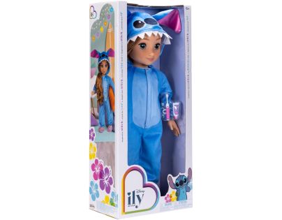 Panenka s dlouhými vlasy 45 cm v oblečení Stitch
