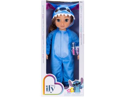 Panenka s dlouhými vlasy 45 cm v oblečení Stitch