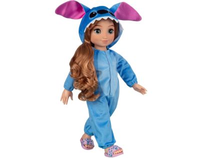 Panenka s dlouhými vlasy 45 cm v oblečení Stitch