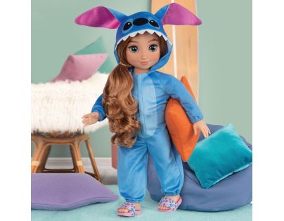 Panenka s dlouhými vlasy 45 cm v oblečení Stitch