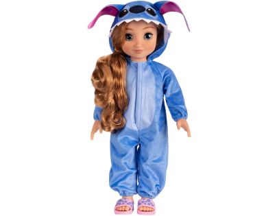 Panenka s dlouhými vlasy 45 cm v oblečení Stitch