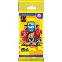 PANINI FIFA 365 2025 2026 - ADRENALYN karty - FATPACK - Poškozený obal