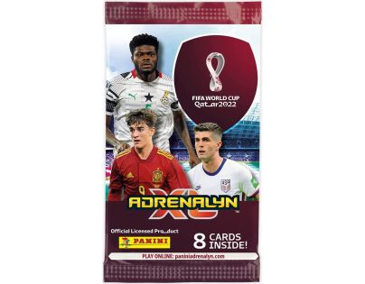 Panini Fifa World Cup 2022 Adrenalyn plechová krabička do kapsy oranžová