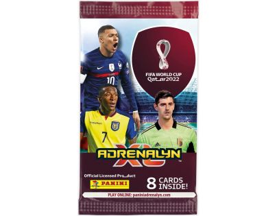 Panini Fifa World Cup 2022 Adrenalyn plechová krabička do kapsy oranžová