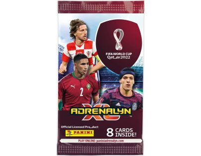 Panini Fifa World Cup 2022 Adrenalyn plechová krabička do kapsy oranžová