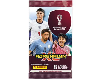 Panini Fifa World Cup 2022 Adrenalyn plechová krabička do kapsy oranžová