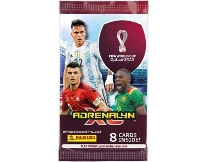 Panini Fifa World Cup 2022 Adrenalyn plechová krabička do kapsy oranžová