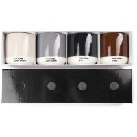 PANTONE Latte termo hrnek set 4ks - Warm Gray, Cool Gray, Brown, Black 2