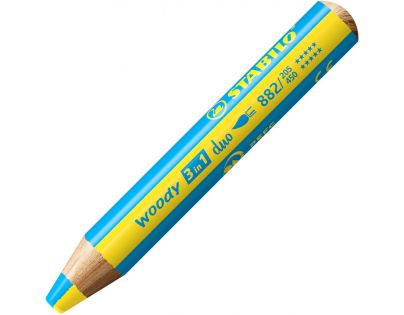 Pastelka, vodovka & voskovka v jednom - STABILO woody 3 in 1 duo - dvoubarevná tuha - 10 ks sada s ořezávatkem Pastelka, vodovka & voskovka v jednom - STABILO woody 3 in 1 duo - dvoubarevná tuha - 10 ks sada s ořezávatkem