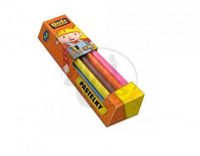 BONAPARTE 01398 - Pastelky trojhranné 12 ks Bořek Stavitel