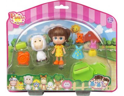 Paula & Friends panenka s doplňky a zvířátkem ovečka