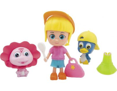 Paula & Friends panenka s doplňky a zvířátkem malý tučňák a růžová lvíček