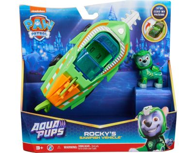 Spin Master Tlapková patrola Aqua vozidla s figurkou Rocky
