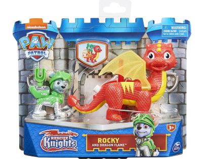 Paw Patrol Rytíři figurky s drakem Rocky