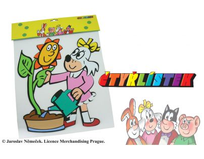 Pěnová dekorace Čtyřlístek Fifinka