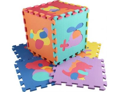Alltoys Pěnová podložka se zvířátky a dopravními prostředky 10 ks