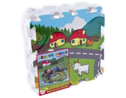 Teddies Puzzle pěnové Město 9 dílků