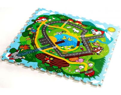 Teddies Puzzle pěnové Město 9 dílků