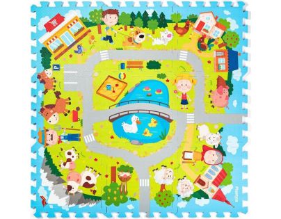 Plastica Puzzle pěnové Vesnice 9 dílků