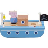 TM Toys Peppa Pig dřevěná loď a figurka George