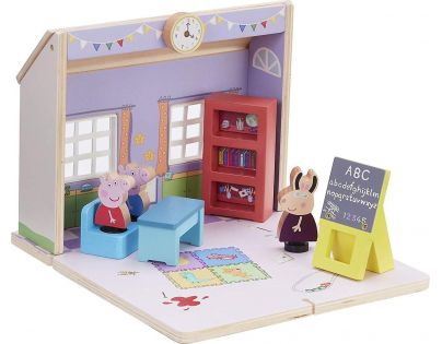 TM Toys Peppa Pig Dřevěná škola s figurkami a příslušenstvím