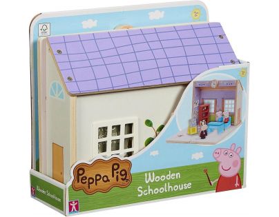 TM Toys Peppa Pig Dřevěná škola s figurkami a příslušenstvím