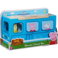 TM Toys Peppa Pig Dřevěný autobus vkladáčka 4