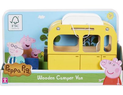 TM Toys Peppa Pig Dřevěný karavan a figurka Tatínek