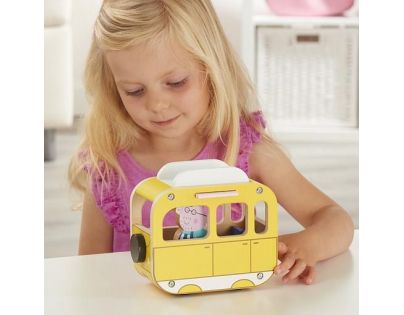 TM Toys Peppa Pig Dřevěný karavan a figurka Tatínek