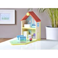 TM Toys Peppa Pig Dřevěný rodinný domek s figurkami a příslušenstvím 5