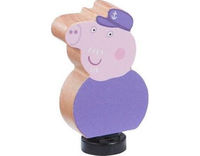 TM Toys Peppa Pig Dřevěný vláček a figurka dědečka