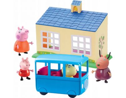 Peppa Pig Škola a školní autobus hrací set