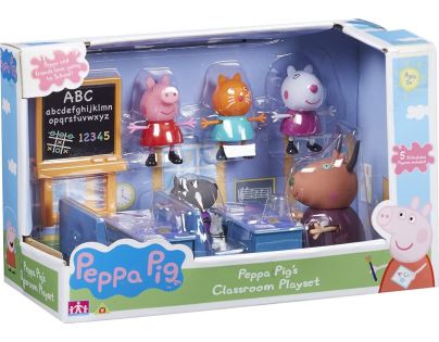 Peppa Pig školní třída 5 figurek - Poškozený obal
